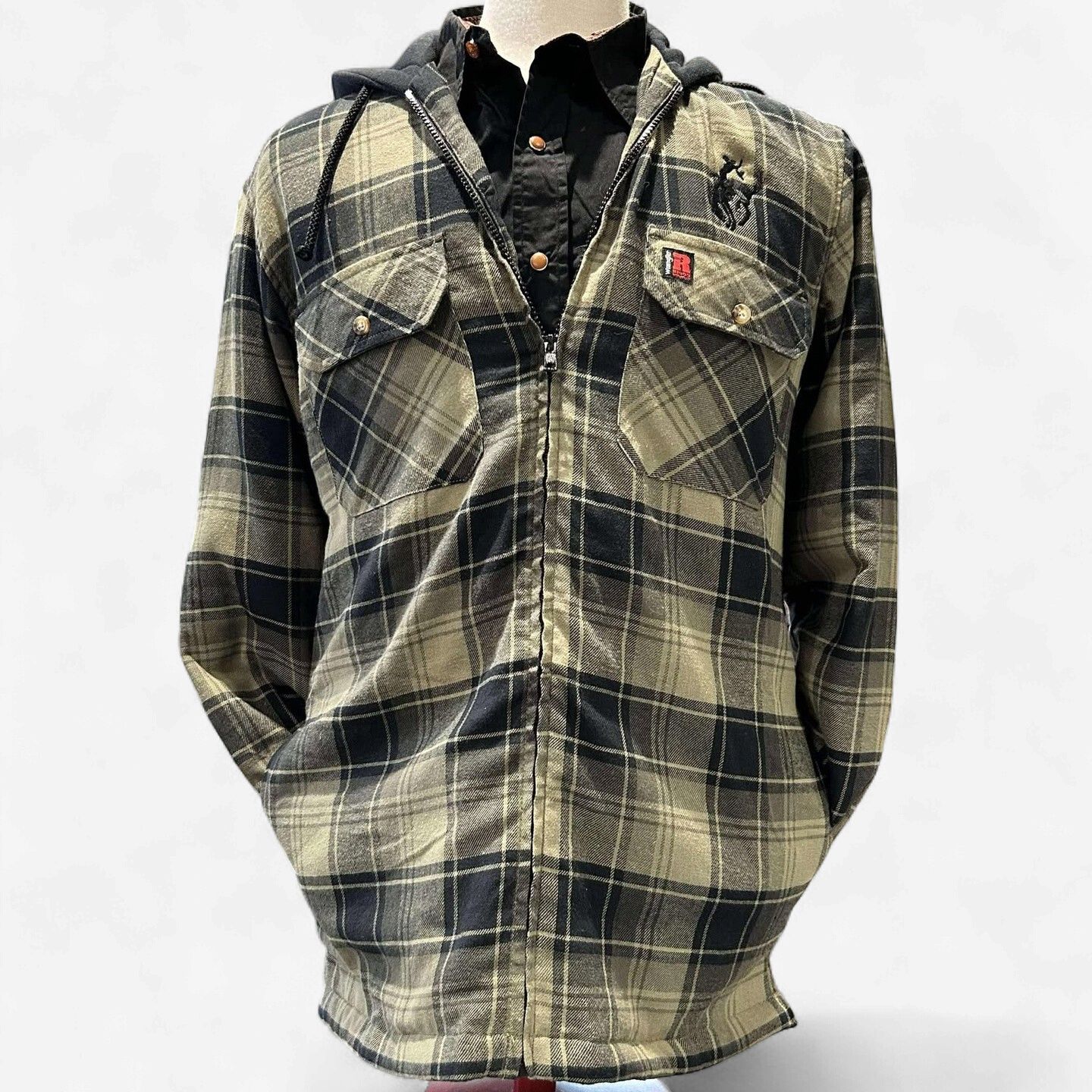 Men's Wrangler Pendleton Round-Up Hooded Flannel Jacket