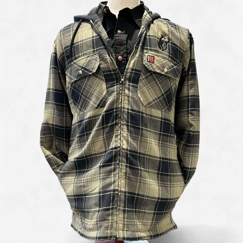 Men's Wrangler Pendleton Round-Up Hooded Flannel Jacket