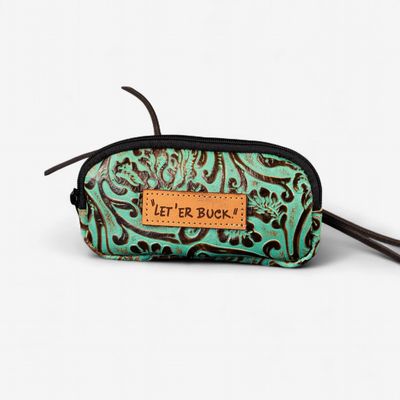 Pendleton Round-Up Turquoise Horn Bag