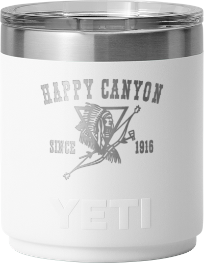 Happy Canyon YETI 10oz White Lowball w/ MagSlider Lid