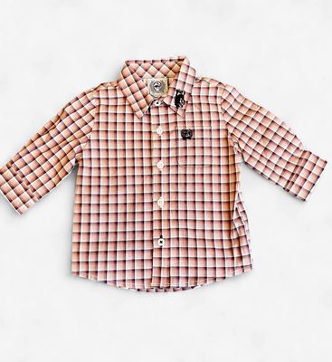Infant Cinch Pendleton Round-Up Plaid Long Sleeve Button Up