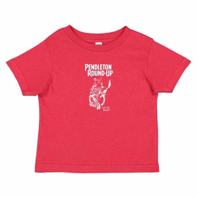 Infant Pendleton Round-Up Red Detailed Bucking Horse Tee, size: 6M