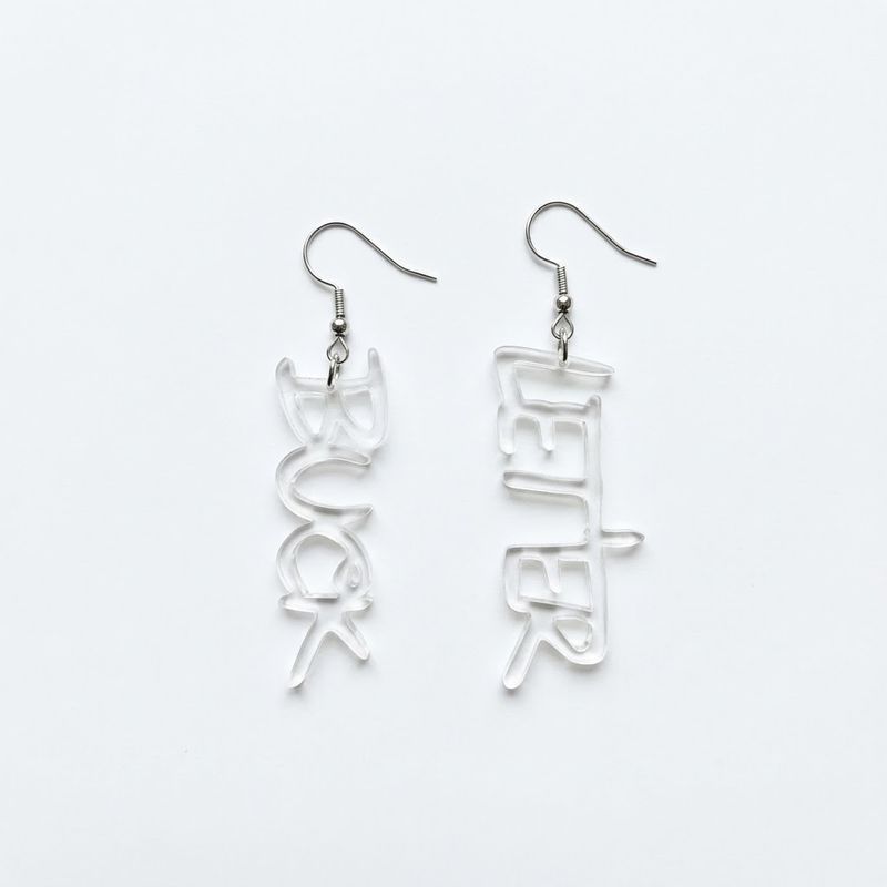 Pendleton Round-Up Acrylic "Let'er Buck" Cut Out Earrings