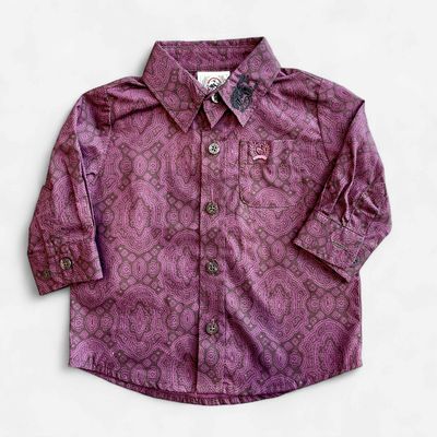 Infant Cinch Pendleton Round-Up Purple Long Sleeve Button Up