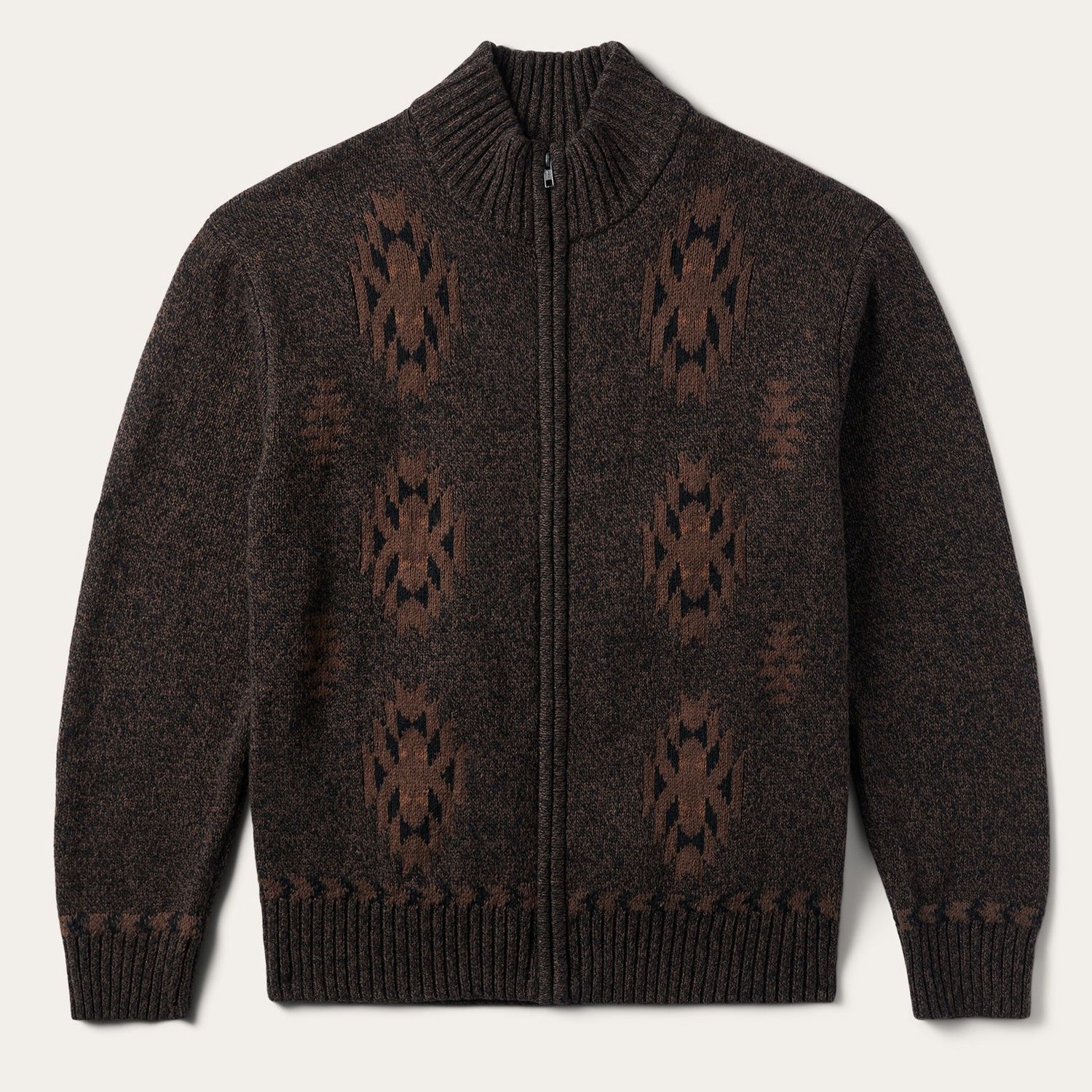 Men's Stetson Pendleton Round-Up Brown Cardigan
