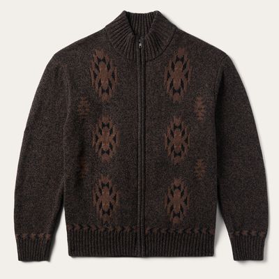 Men's Stetson Pendleton Round-Up Brown Cardigan
