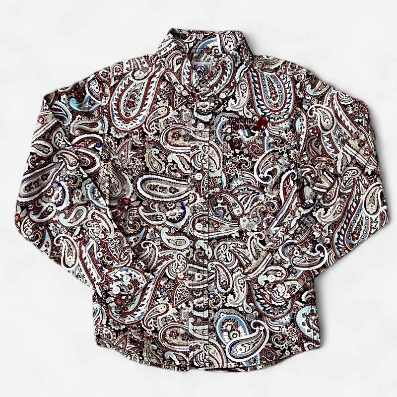 Toddler Cinch Pendleton Round-Up Paisley Long Sleeve Button Up