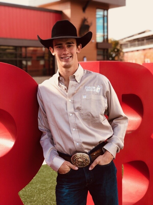 Men's Cinch Pendleton Round-Up Tencel Tan Long Sleeve Button Up