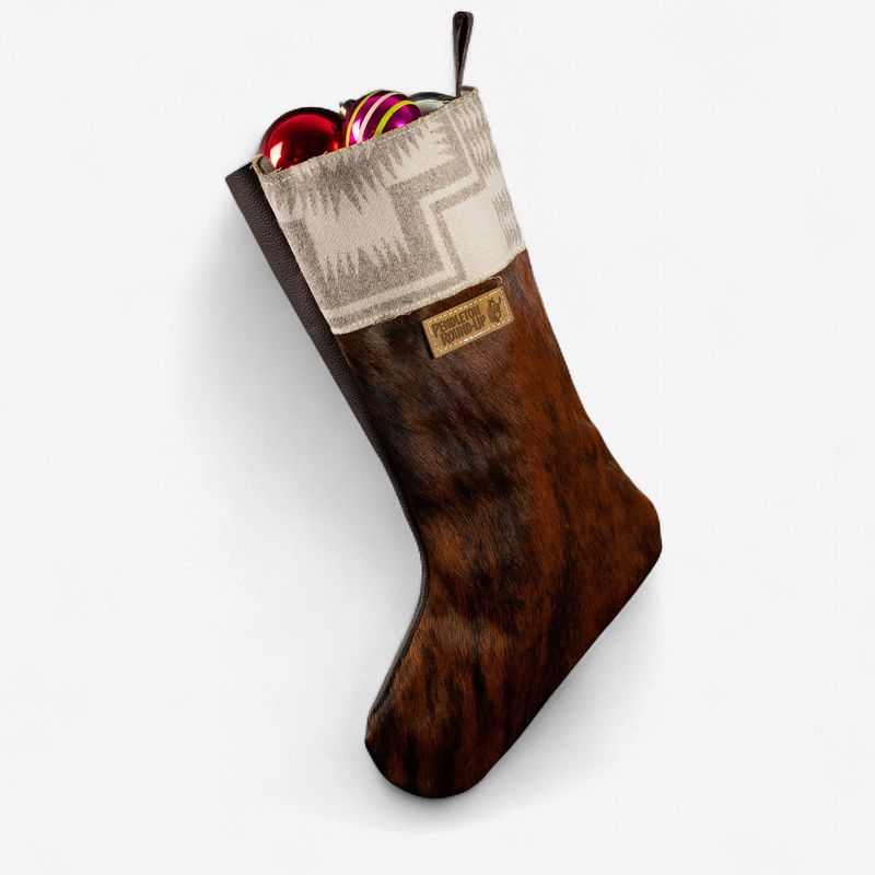 Pendleton Round-Up Cowhide Stocking