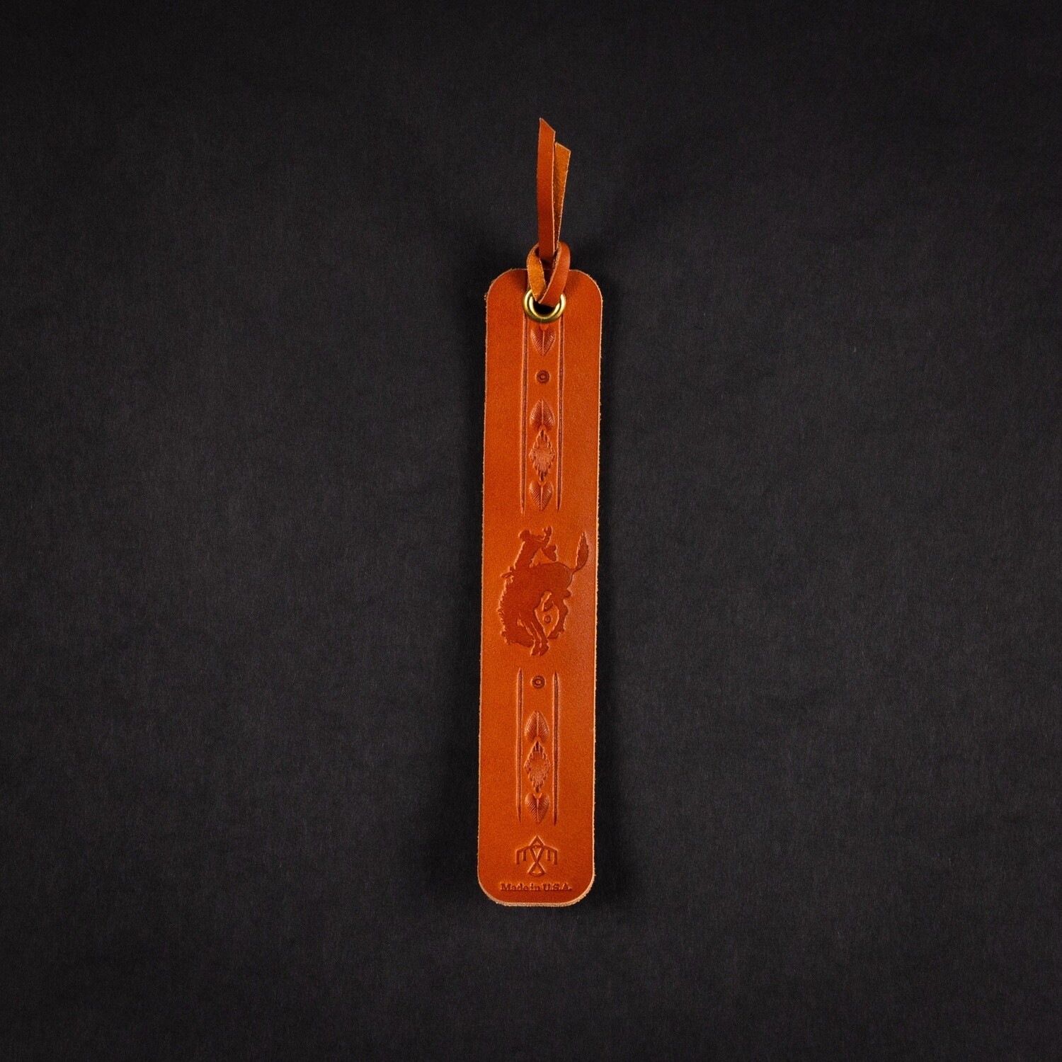 Pendleton Round-Up Saddle Tan Leather Bookmark