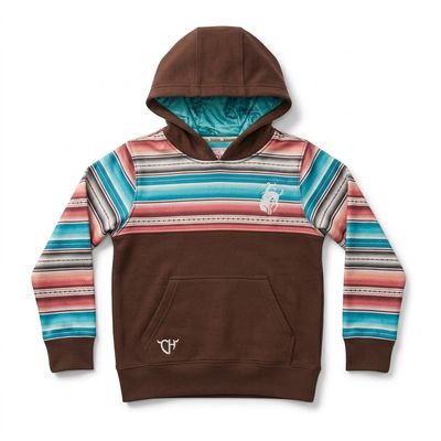 Youth Girls Pendleton Round-Up Brown Serape Hoodie