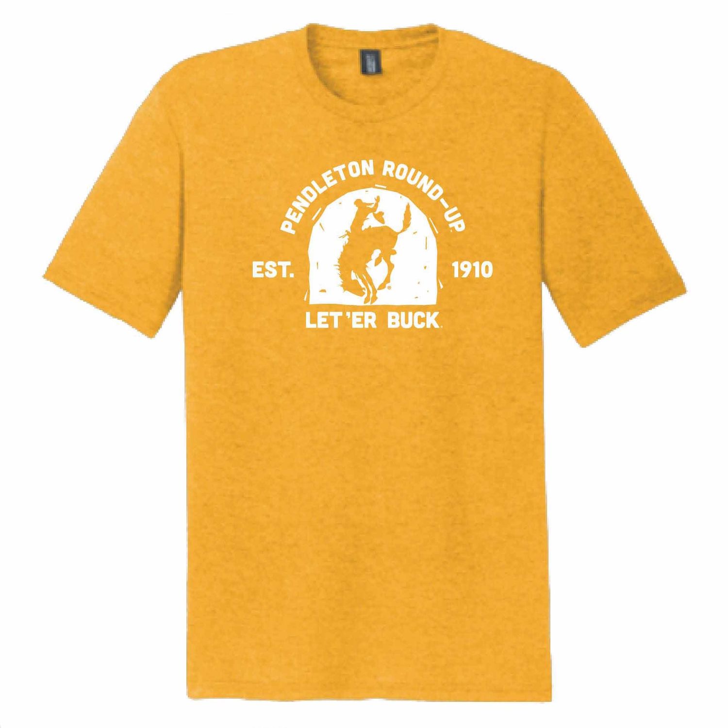 Men's Pendleton Round-Up Distressed Mustard Tee, size: S