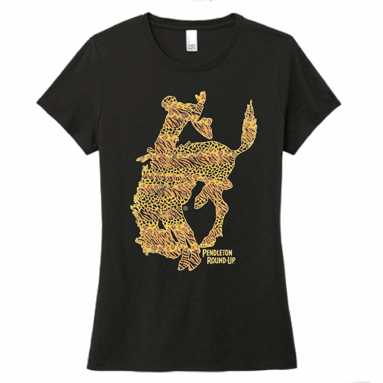 Ladies Pendleton Round-Up Animal Print Tee, size: S