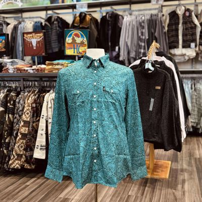 Ladies Hooey Pendleton Round-Up Bristol Floral Long Sleeve Button