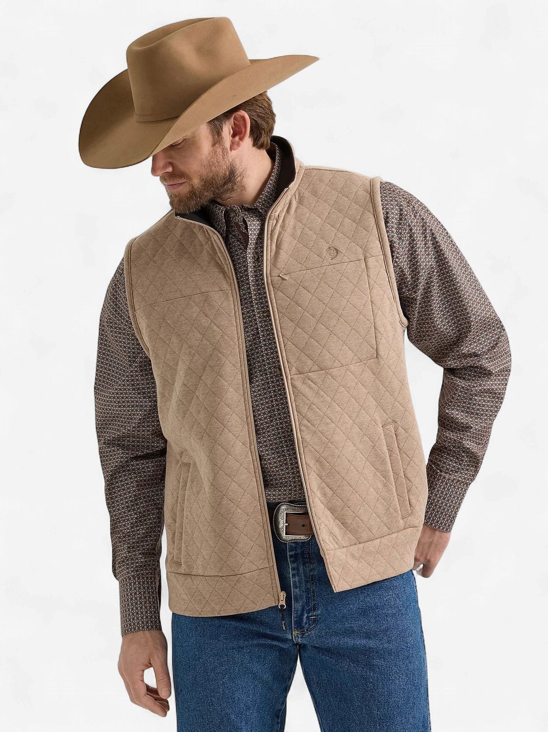 Men's Wrangler Pendleton Round-Up George Straight Solid Knit Vest