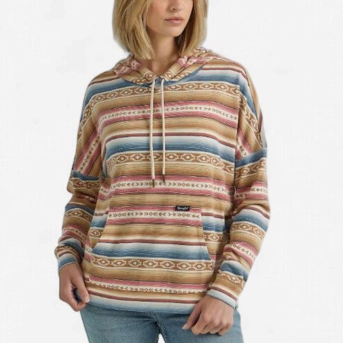 Ladies Wrangler Pendleton Round-Up Golden Stripe Retro Hoodie