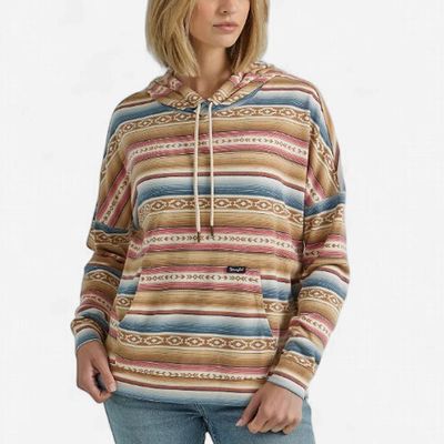 Ladies Wrangler Pendleton Round-Up Golden Stripe Retro Hoodie