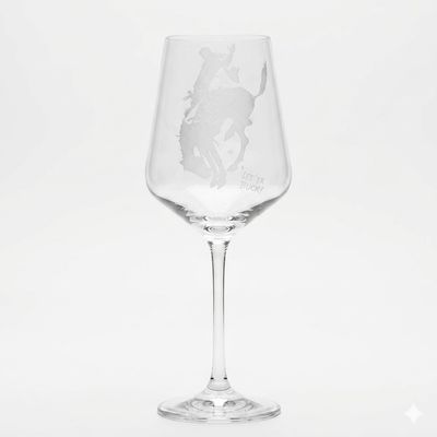 Pendleton Round-Up Crystal White Wine Glass