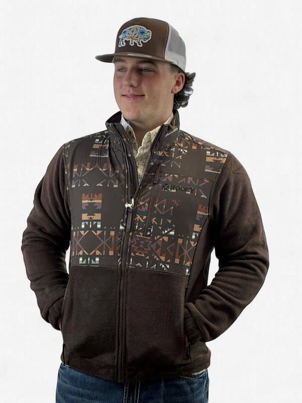 Men's Hooey Pendleton Round-Up Brown Aztec Tech Jacket