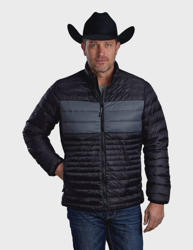 Men's Roper Pendleton Round-Up Blue Puffer Jacket