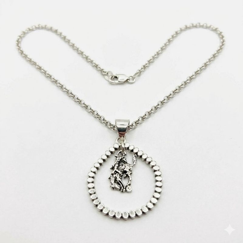 Pendleton Round-Up Montana Silversmiths Beaded Teardrop Necklace