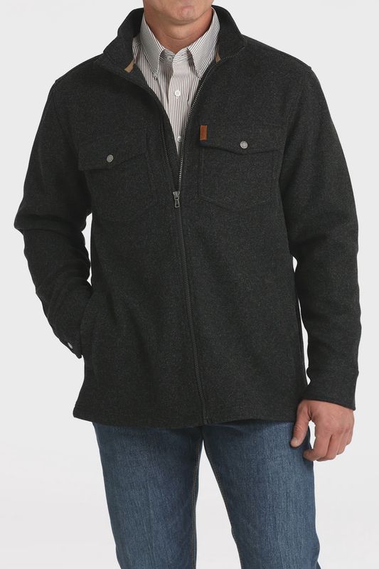 Men's Cinch Pendleton Round-Up Black Knit Shirt Jacket