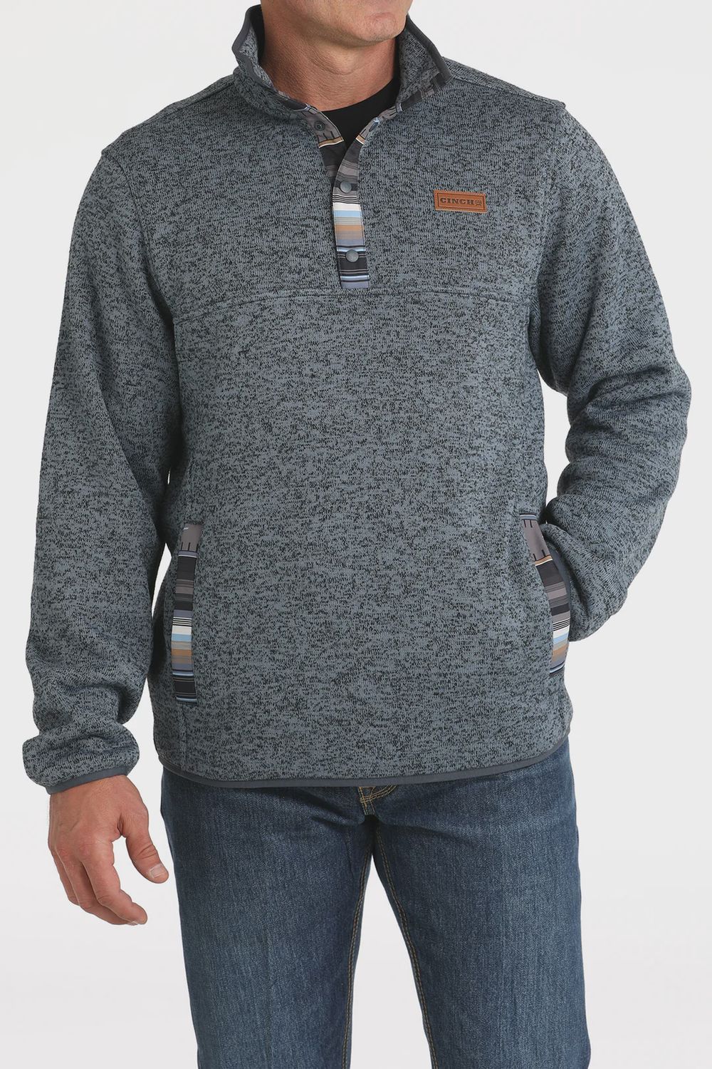 Men's Cinch Pendleton Round-Up 1/4 Snap Sweater Pullover