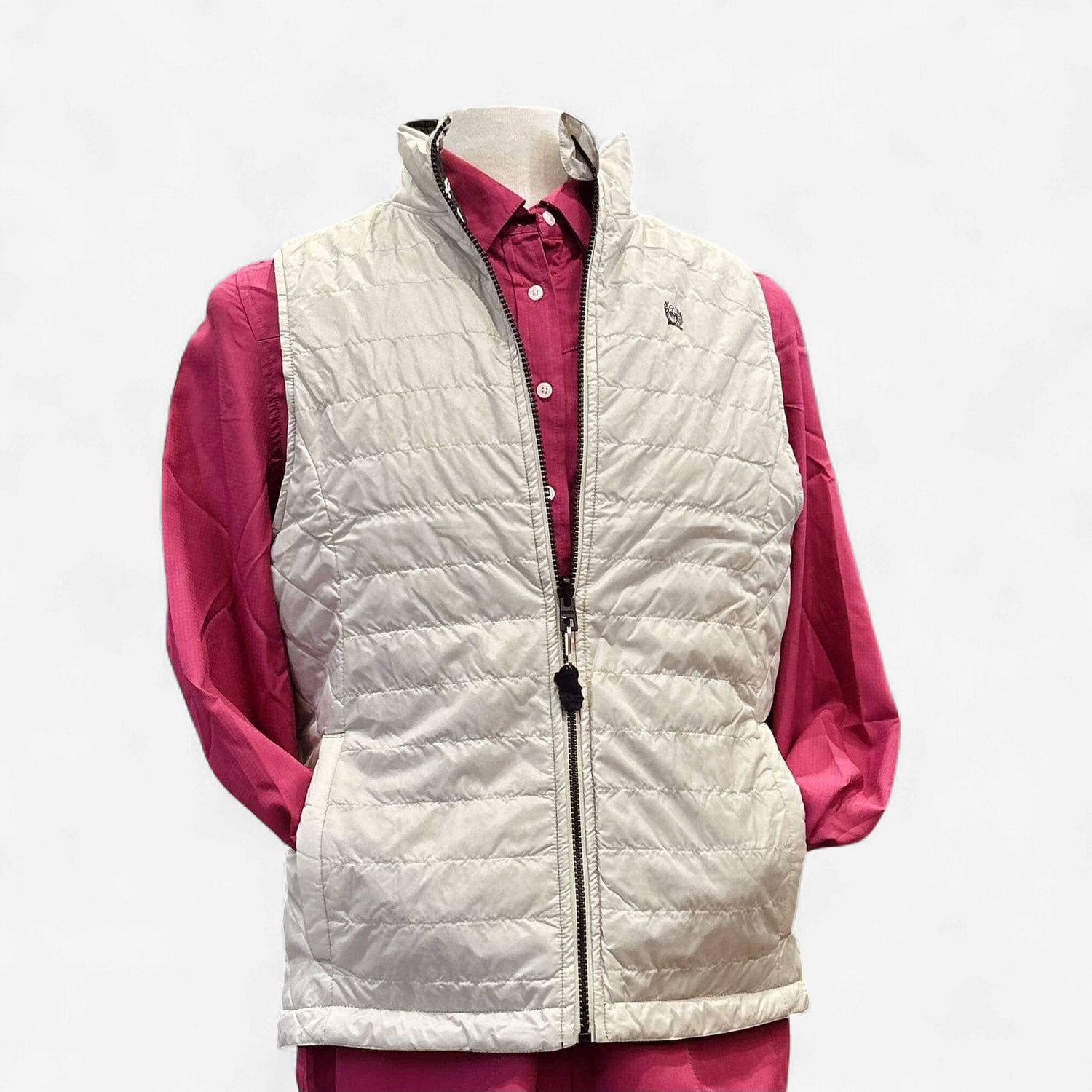 Ladies Cinch Pendleton Round-Up White Reversible Vest