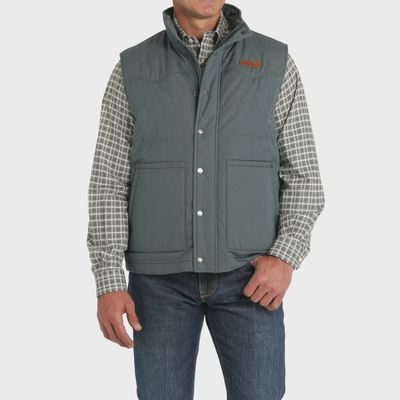 Men's Cinch Pendleton Round-Up Blue Quilted Vest