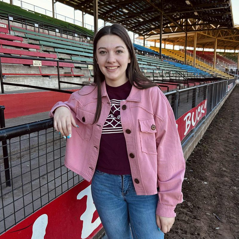Ladies Roper Pendleton Round-Up Dusty Pink Fleece Jacket