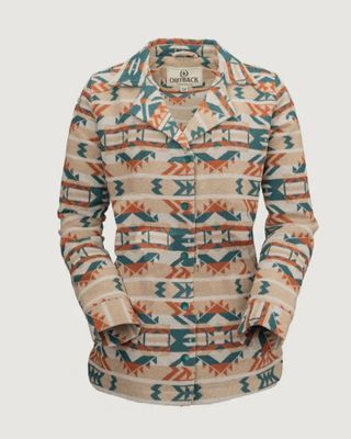 Ladies Outback Pendleton Round-Up Burnt Orange Daphne Shirt Jacket