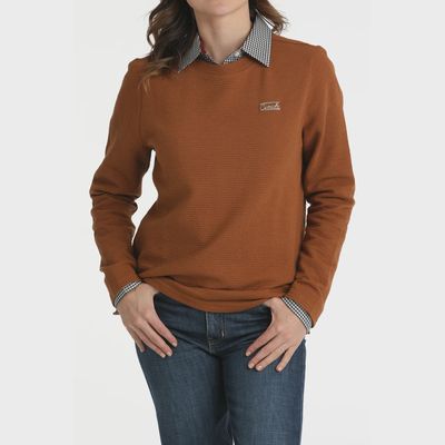 Ladies Cinch Pendleton Round-Up Textured Pullover