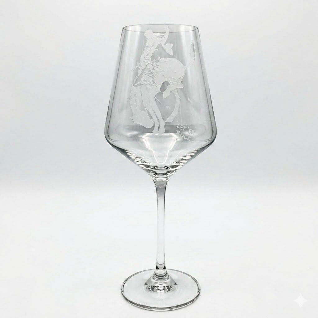 Pendleton Round-Up Crystal Red Wine Glass