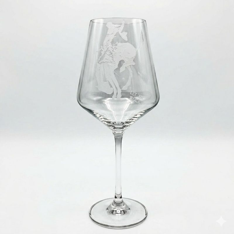 Pendleton Round-Up Crystal Red Wine Glass
