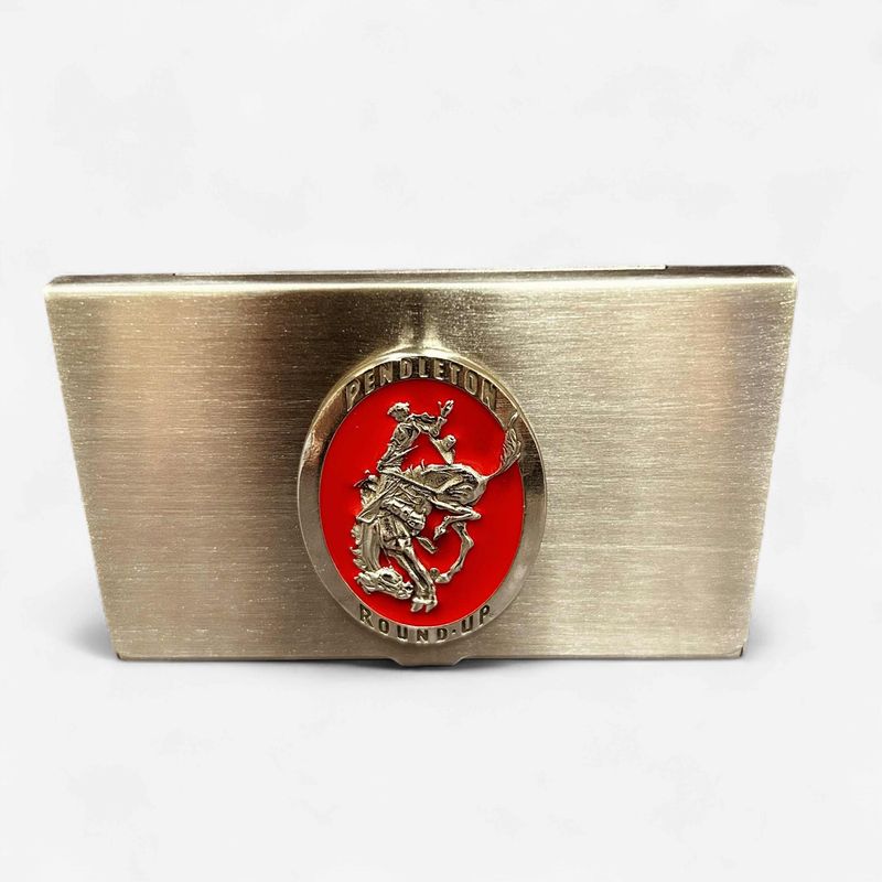 Pendleton Round-Up Pewter Business Card Case