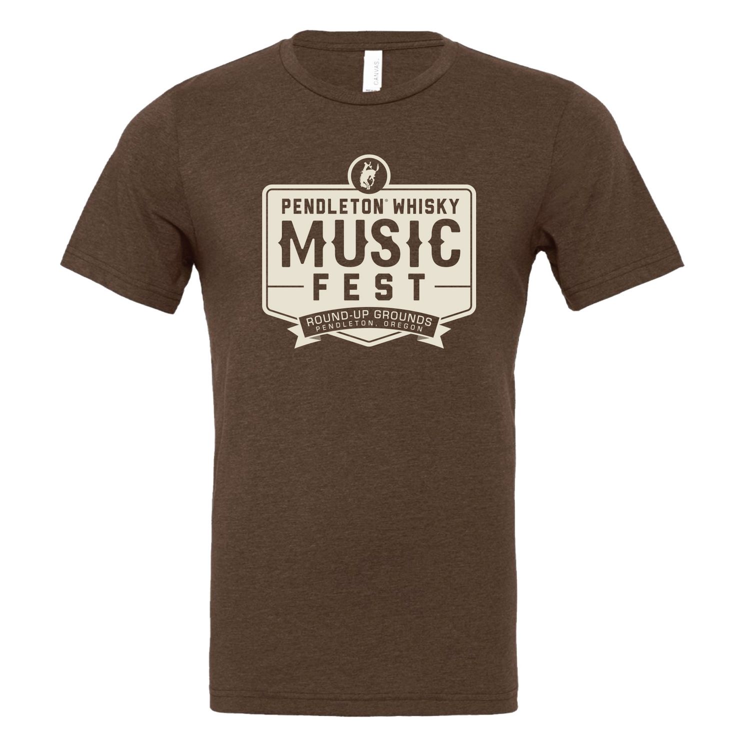 Men's Brown Pendleton Whisky Music Fest Tee, size: S