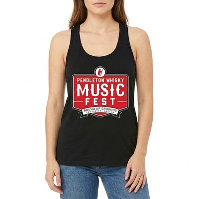 Ladies Black Pendleton Whisky Music Fest Tank Top