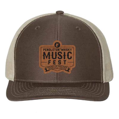 Pendleton Whisky Music Fest Leather Patch Hat