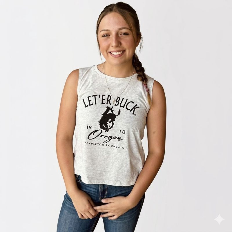 Ladies Pendleton Round-Up Hide Out Tank Top
