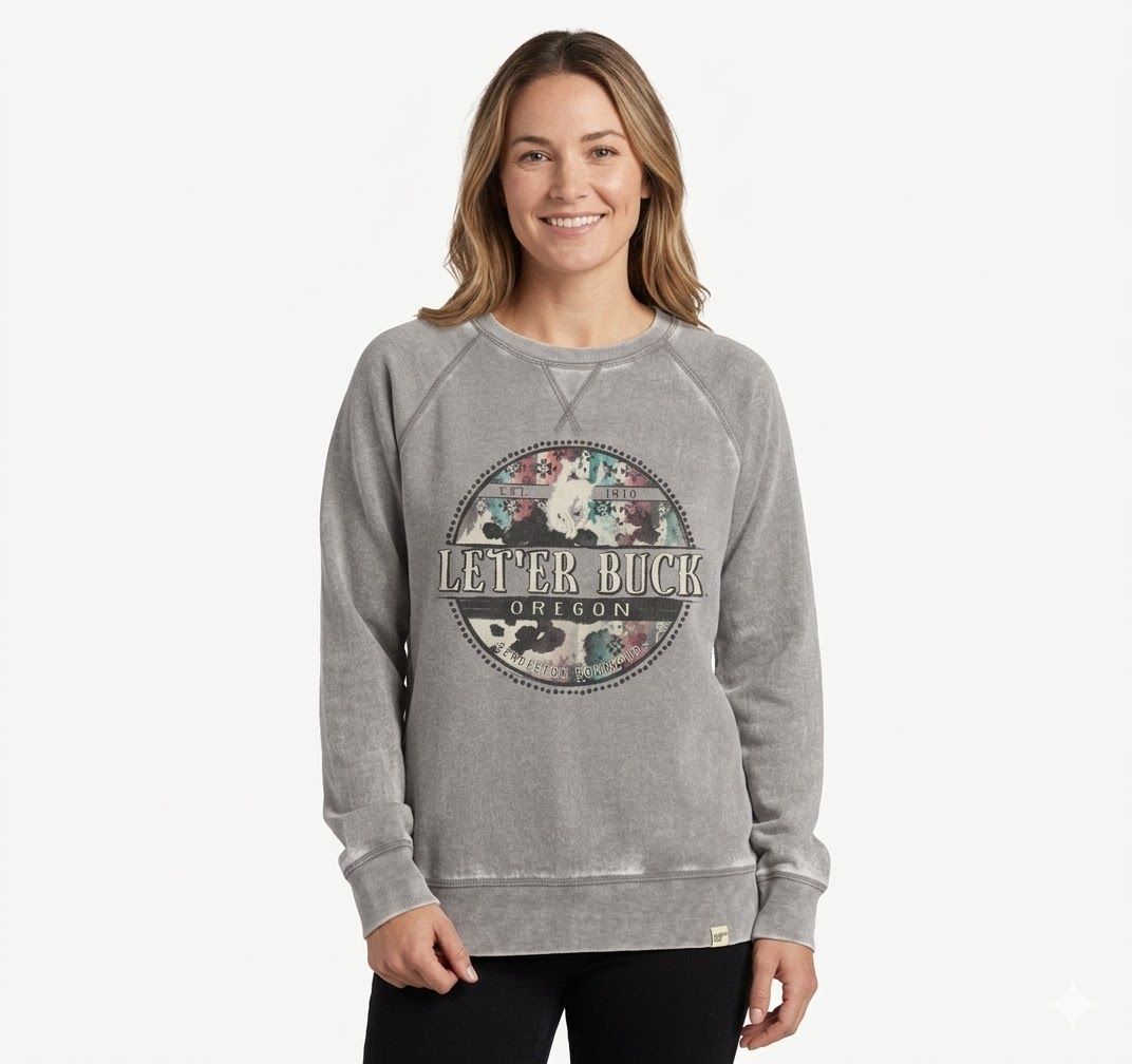 Ladies Pendleton Round-Up Wippersnap Crewneck