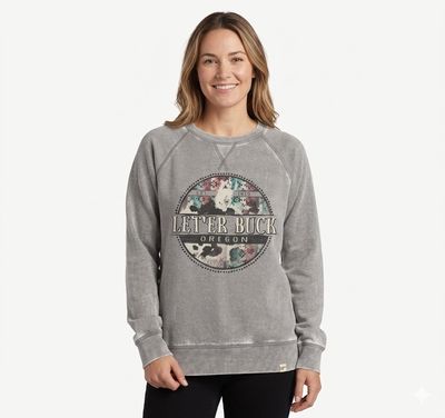 Ladies Pendleton Round-Up Wippersnap Crewneck