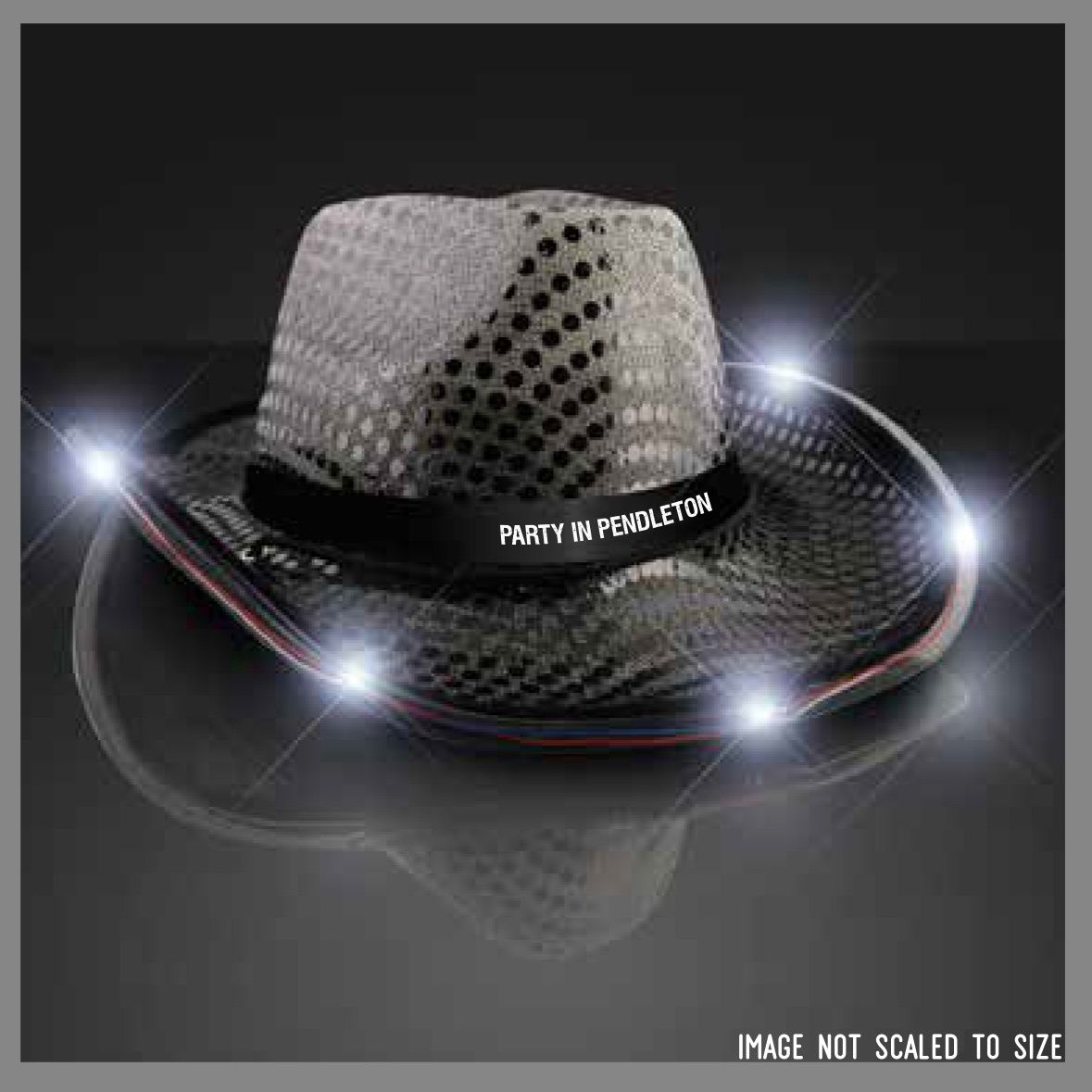 Pendleton Whisky Music Fest Light Up Cowboy Hat, Color: Black
