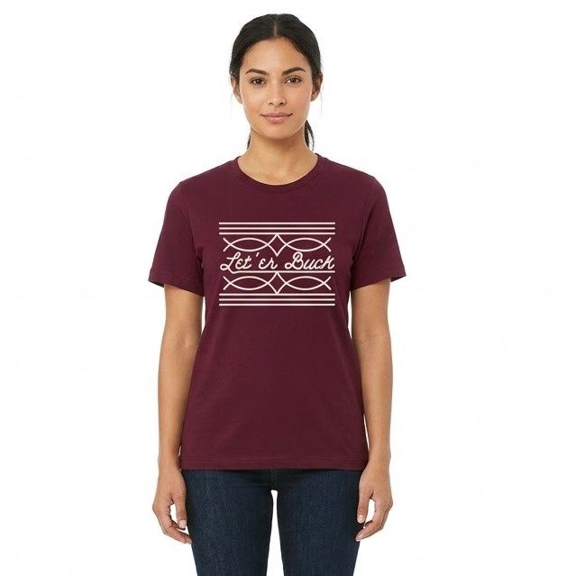 Ladies Pendleton Round-Up Boot Stitch Tee