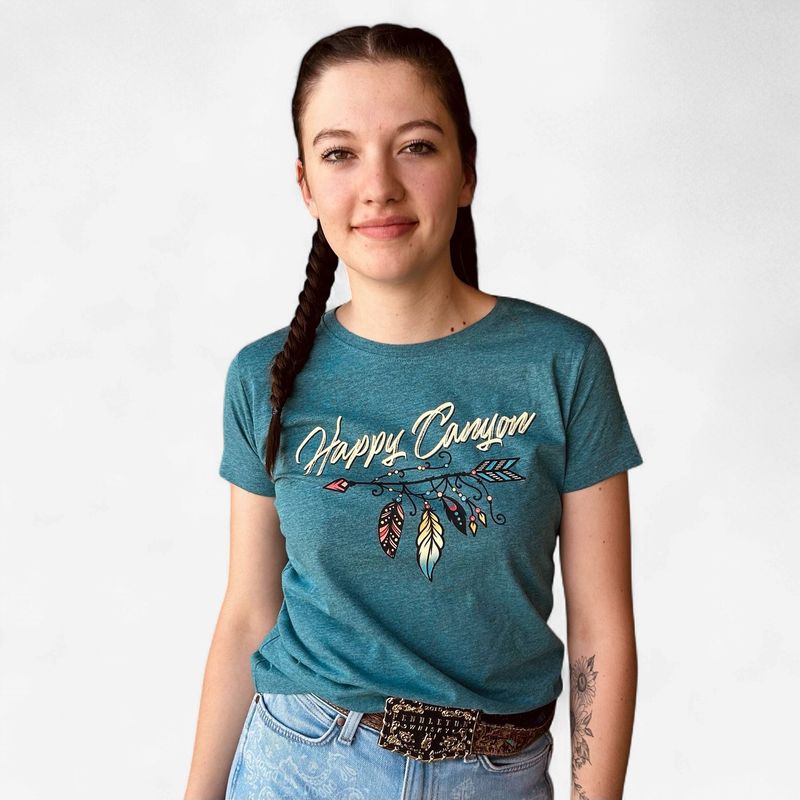 Ladies Happy Canyon Feather Tee