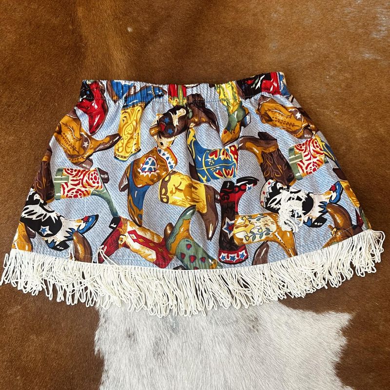 Toddler Pendleton Round-Up Boot Fringe Skirt