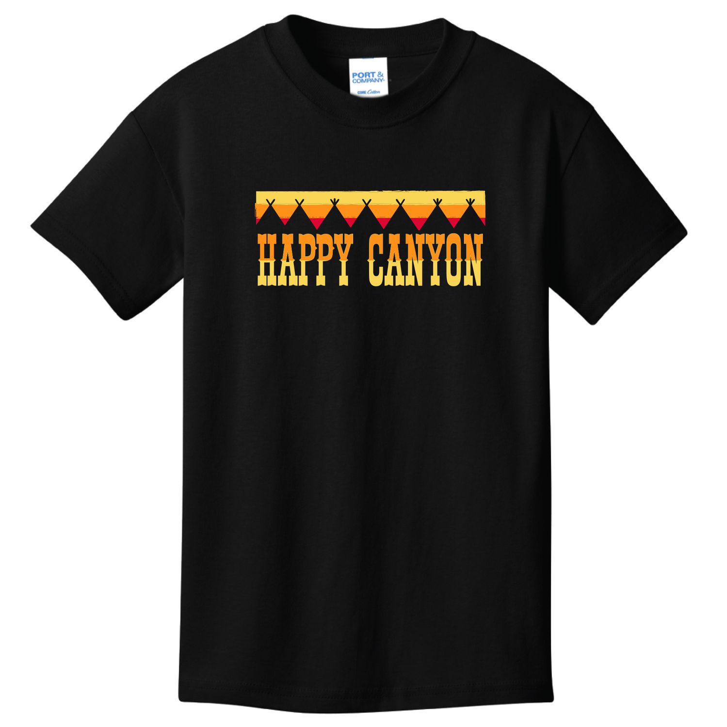 Youth Happy Canyon Teepee Tee, size: XS