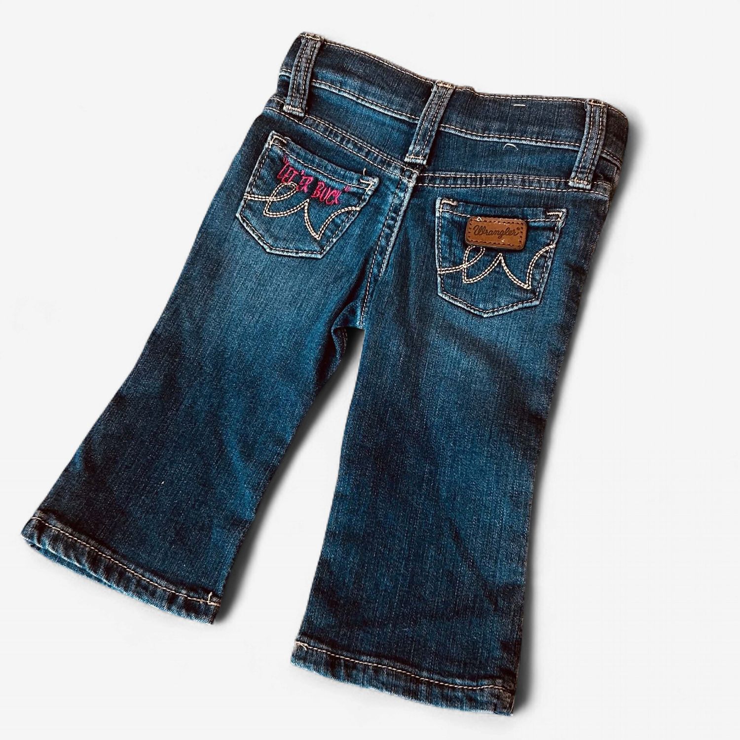 Infant Girl Wrangler Pendleton Round-Up Jeans