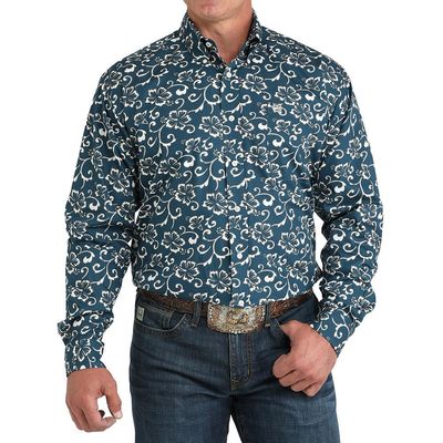 Men's Cinch Pendleton Round-Up Hibiscus Long Sleeve Button Up