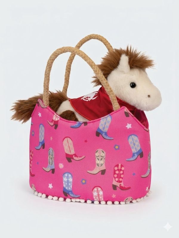 Pendleton Round-Up Boot Print Purse w/ Removeable Pony