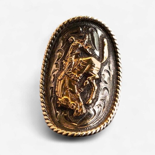 Pendleton Round-Up Vogt Bucking Horse Ring, size: size 5